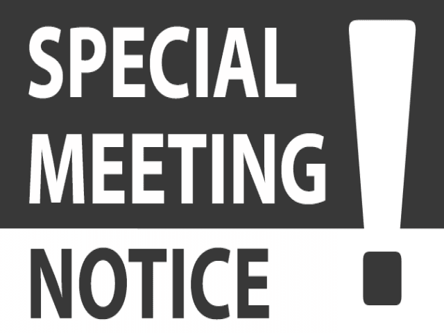 Special meeting-425