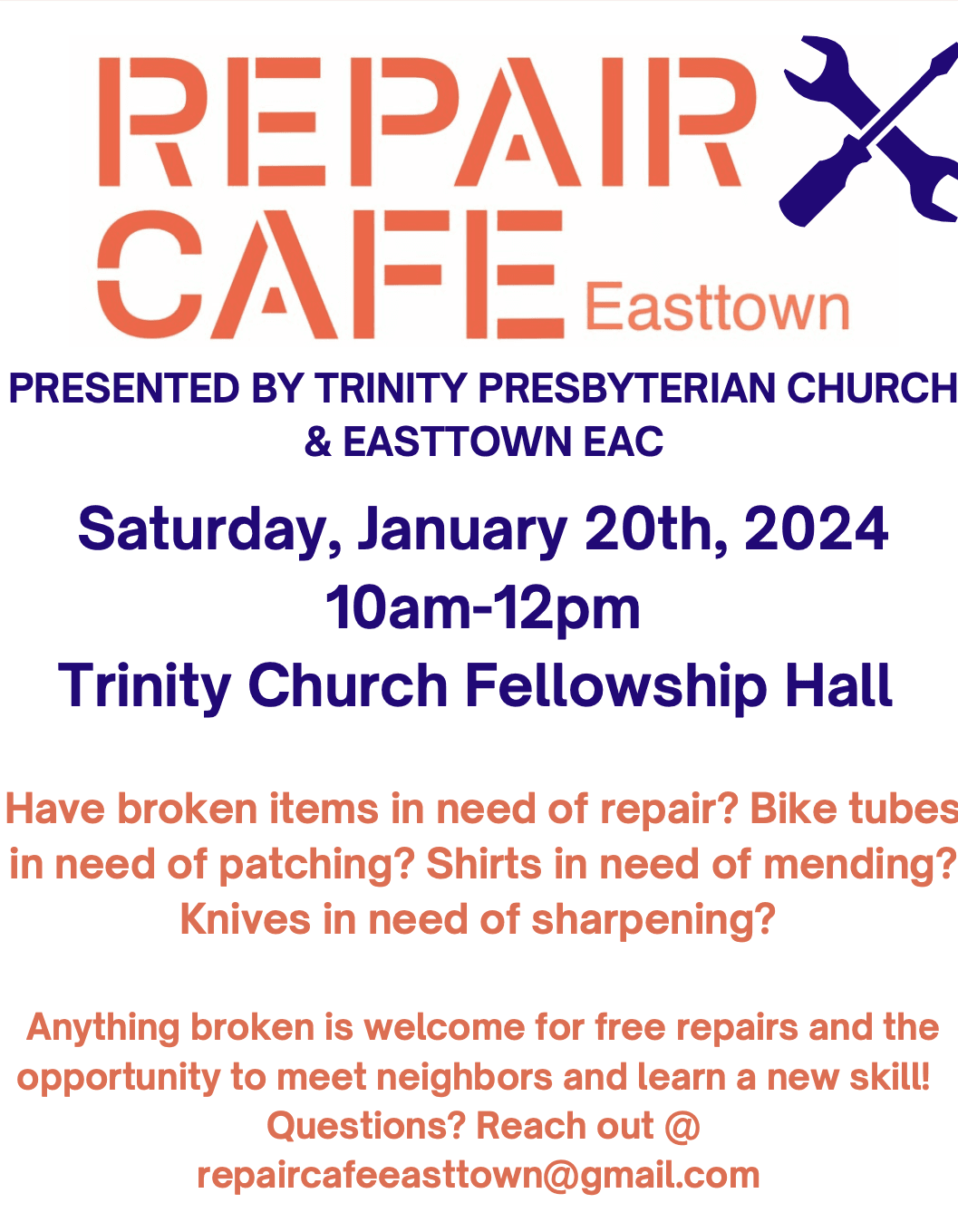 Repair Cafe 2024JAN20