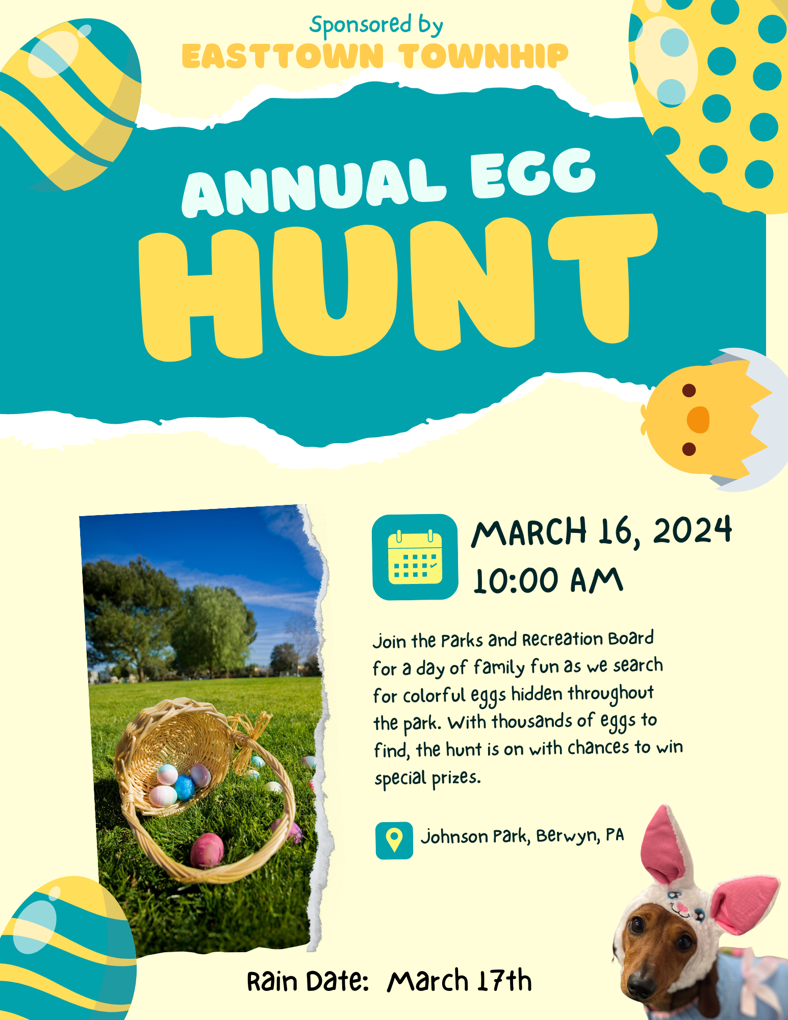 Egg Hunt Flyer 2024