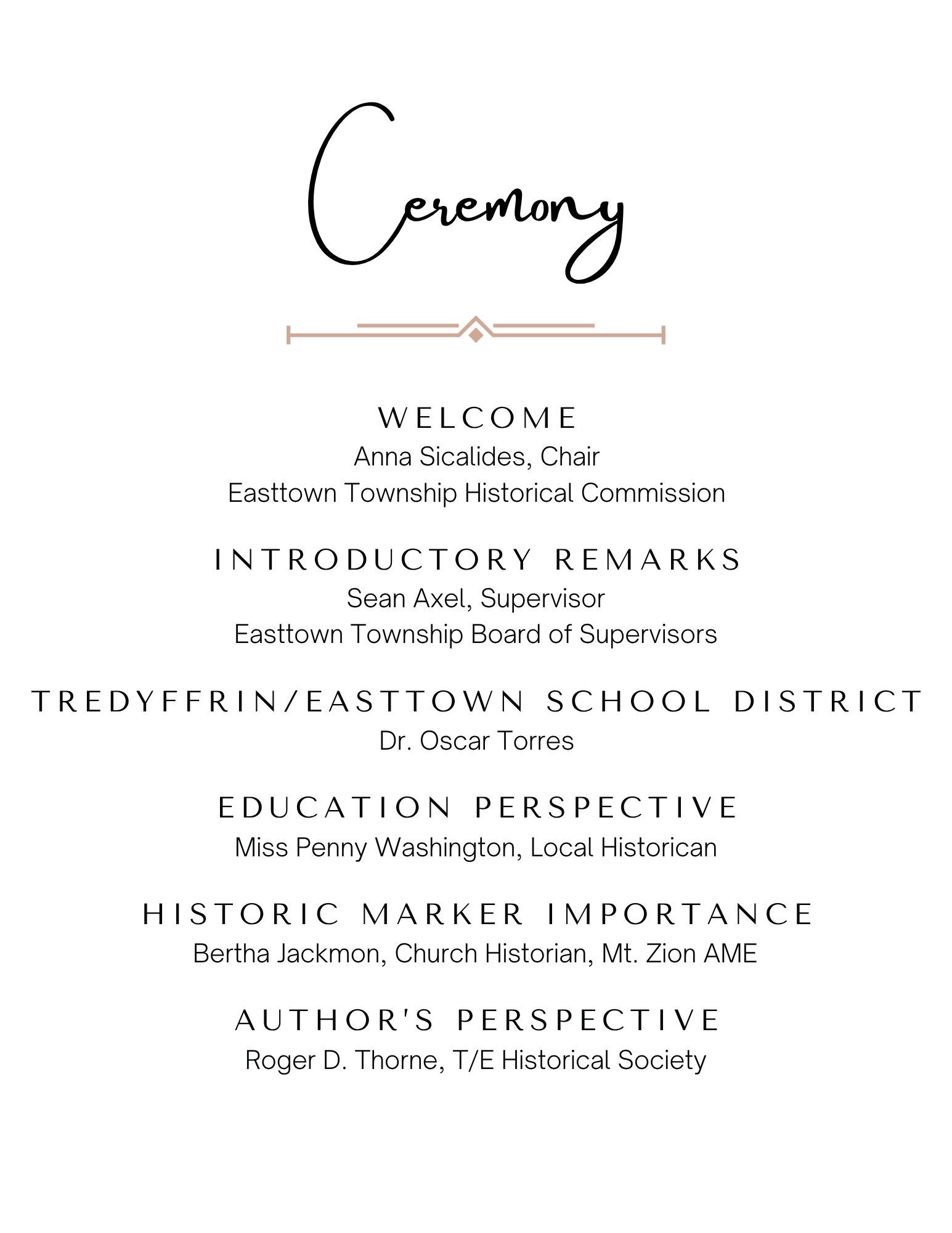 LHS Historical Marker Dedication Ceremony