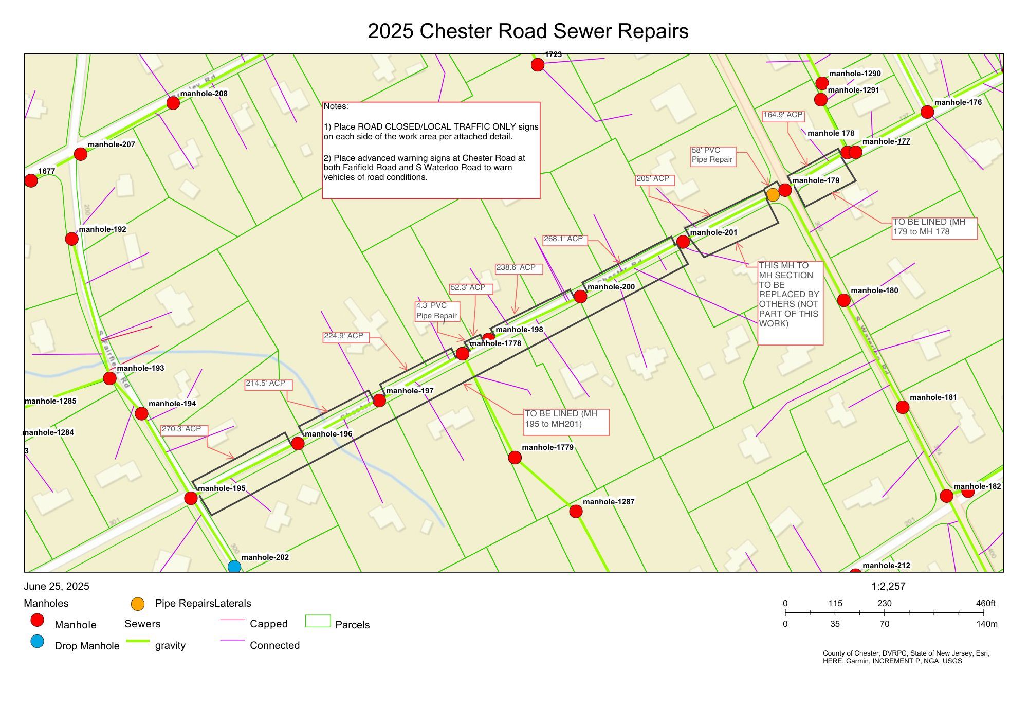 2026 Chester Road Sewer Repairs